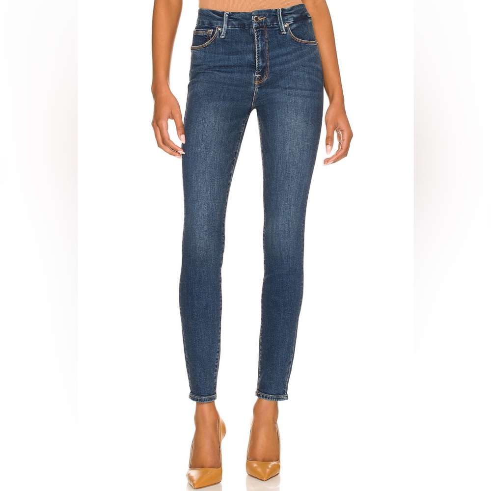 Good American Blue Skinny Jeans with Stretch